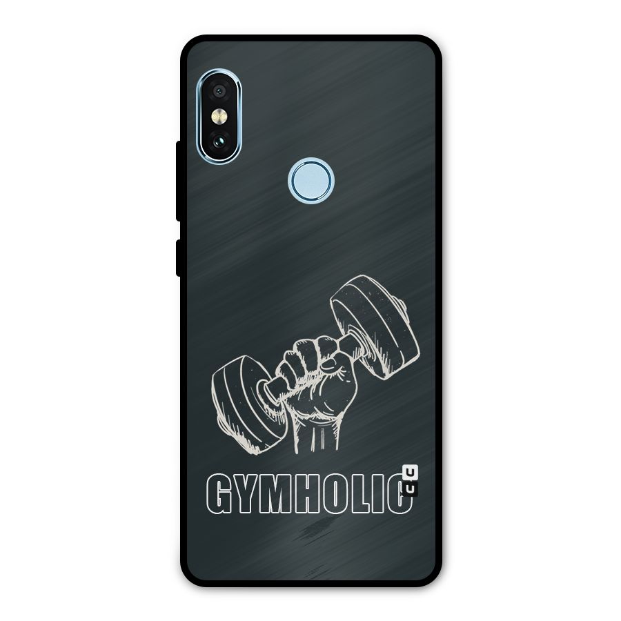 Gymholic Design Metal Back Case for Redmi Note 5 Pro