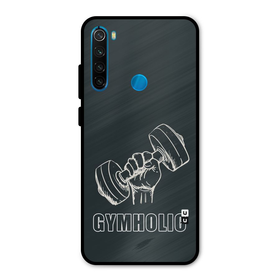Gymholic Design Metal Back Case for Redmi Note 8