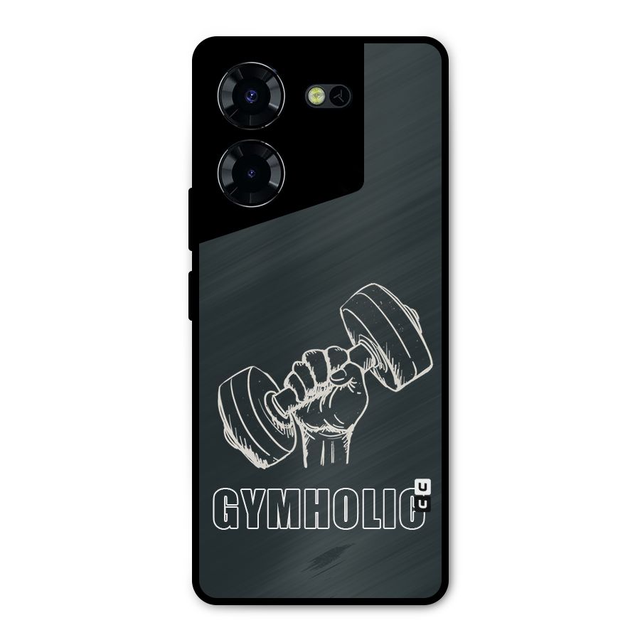 Gymholic Design Metal Back Case for Tecno Pova 5 Pro 5G