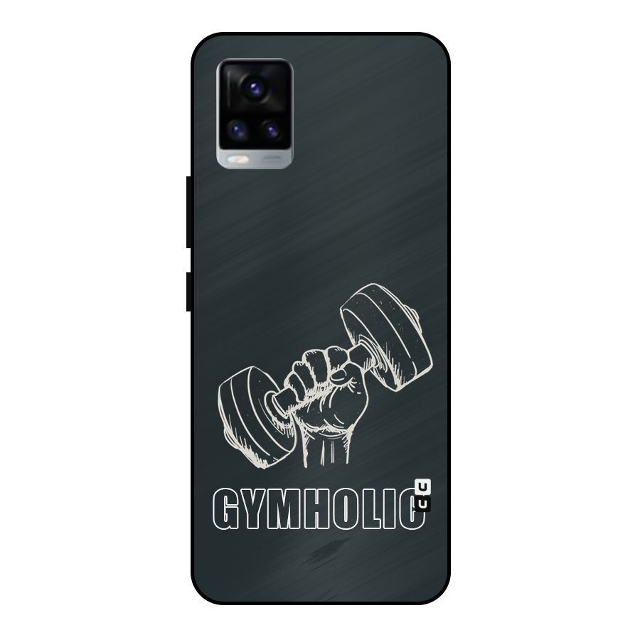Gymholic Design Metal Back Case for Vivo V20 2021