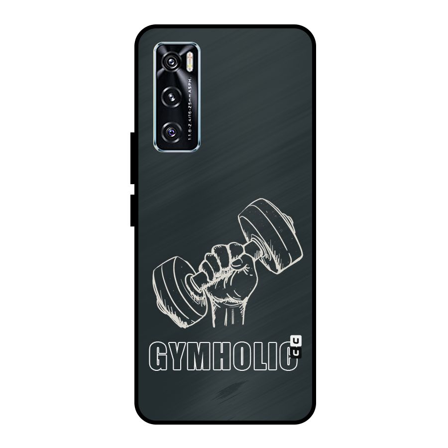 Gymholic Design Metal Back Case for Vivo V20 SE