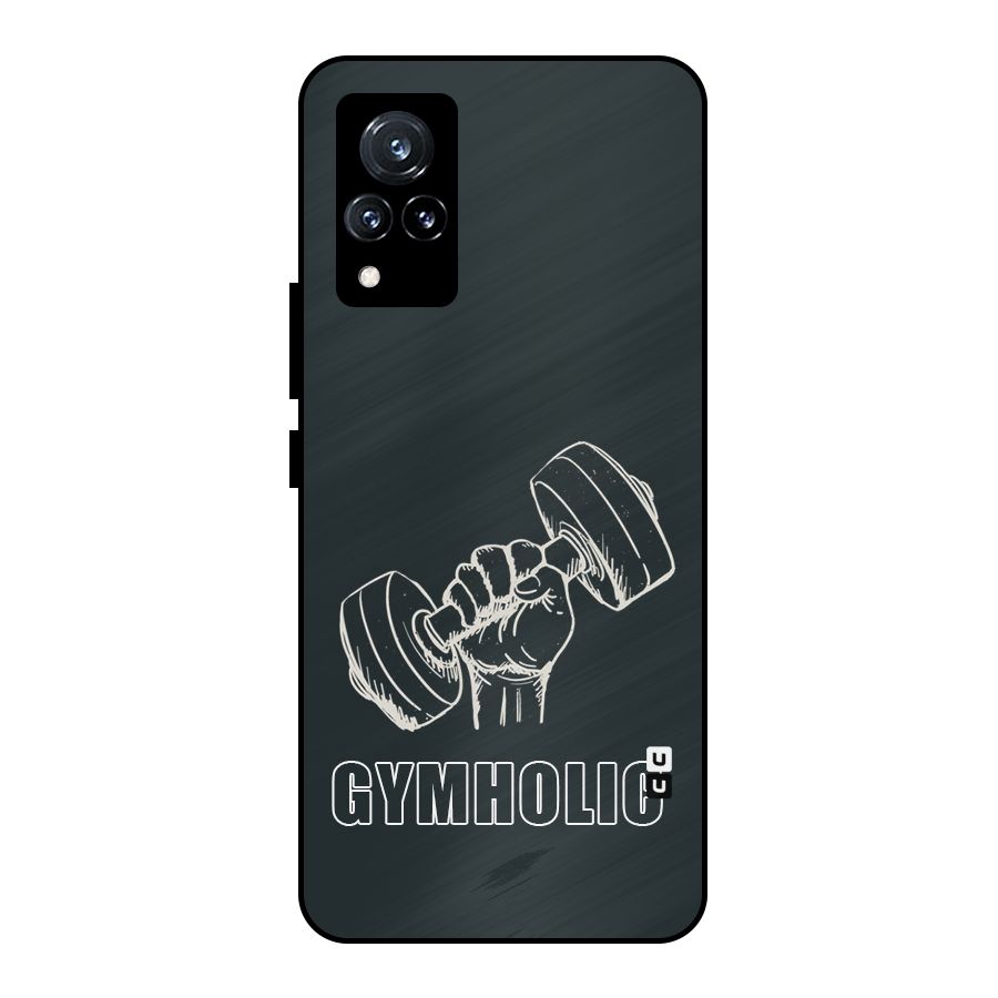 Gymholic Design Metal Back Case for Vivo V21 5G