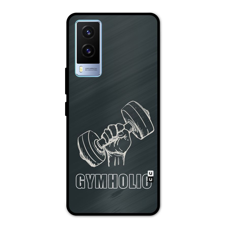 Gymholic Design Metal Back Case for Vivo V21e 5G