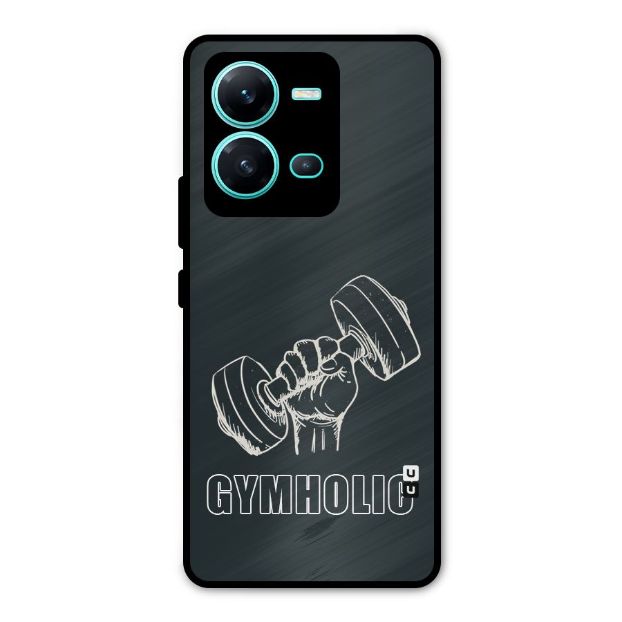 Gymholic Design Metal Back Case for Vivo V25