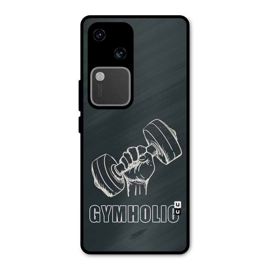 Gymholic Design Metal Back Case for Vivo V30 Pro