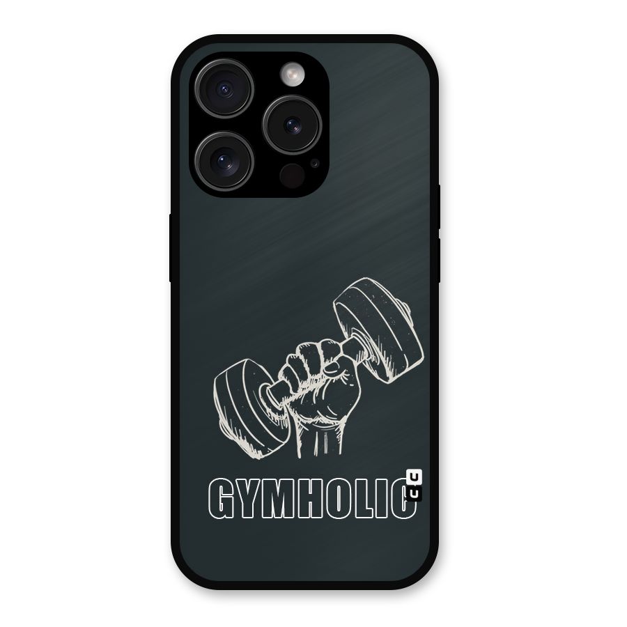 Gymholic Design Metal Back Case for iPhone 15 Pro