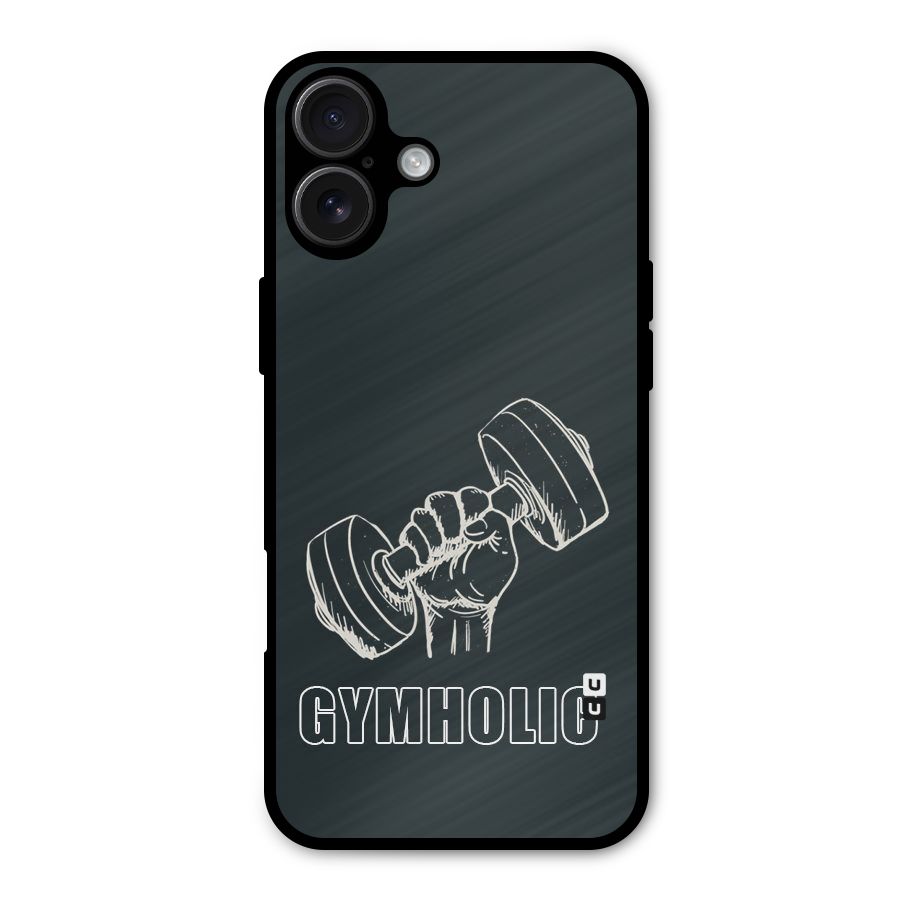 Gymholic Design Metal Back Case for iPhone 16 Plus