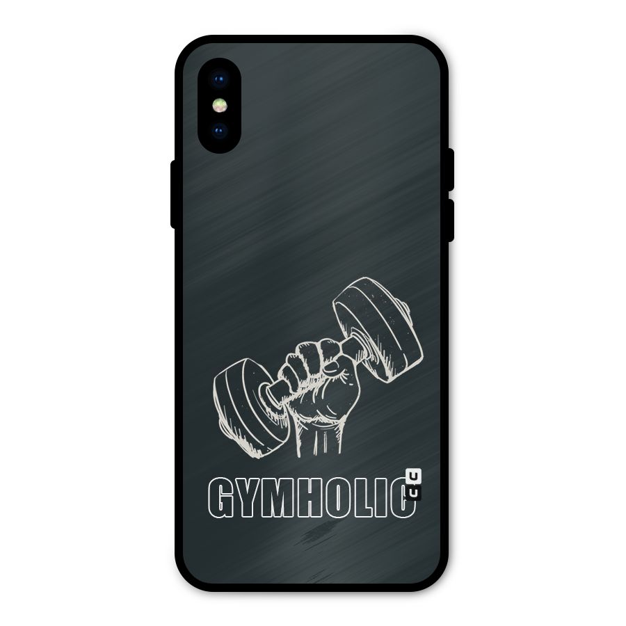 Gymholic Design Metal Back Case for iPhone XS