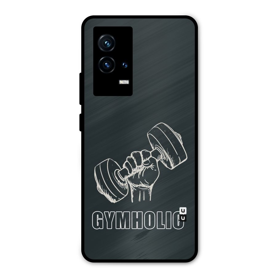 Gymholic Design Metal Back Case for iQOO 9 5G