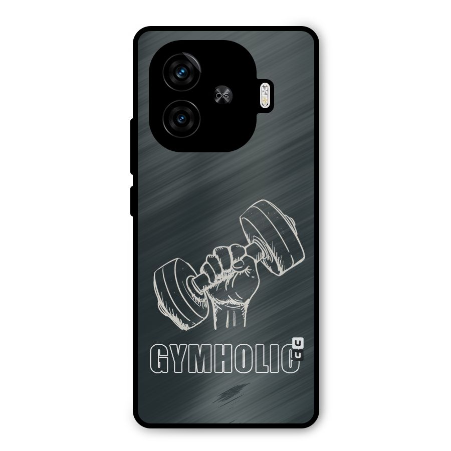 Gymholic Design Metal Back Case for iQOO Z9 Turbo