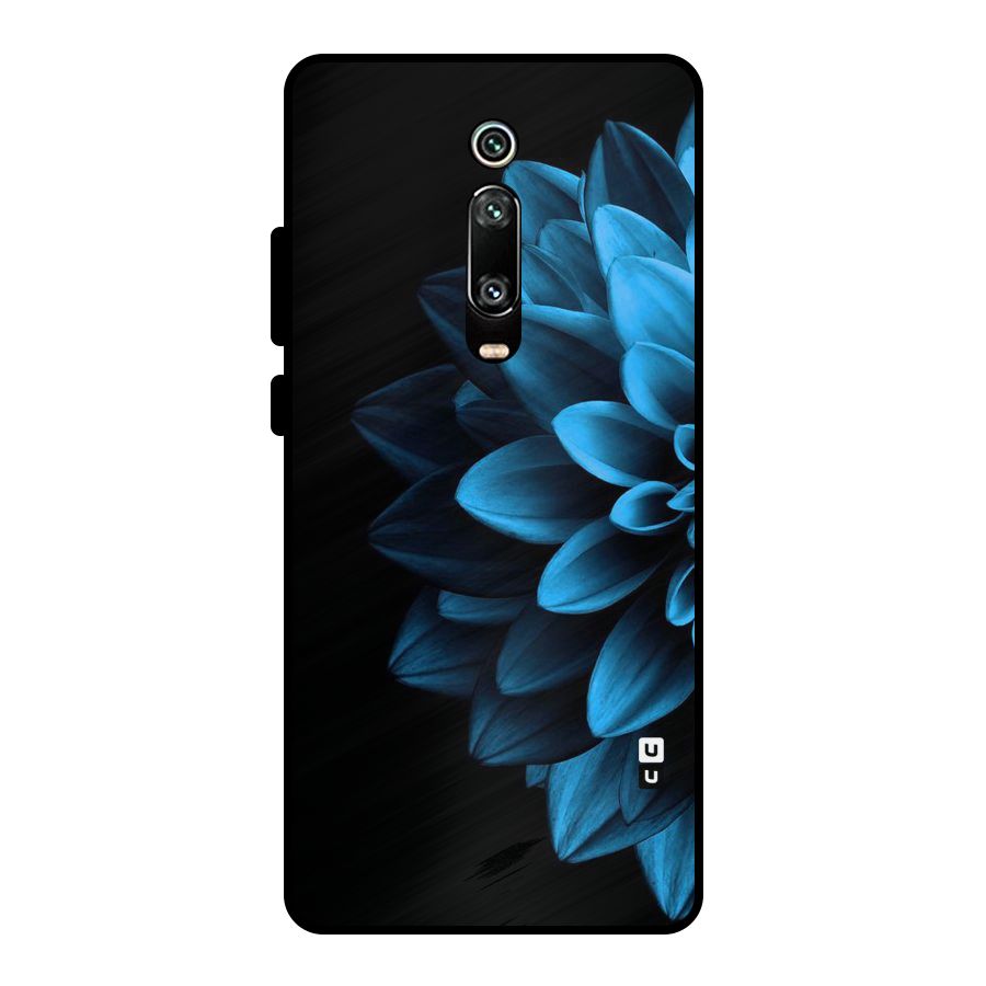 Half Blue Flower Metal Back Case for Redmi K20