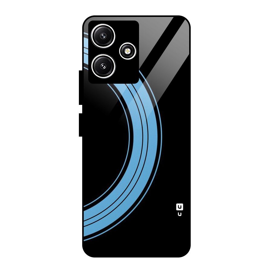 Half Circles Glass Back Case for Redmi 12 5G