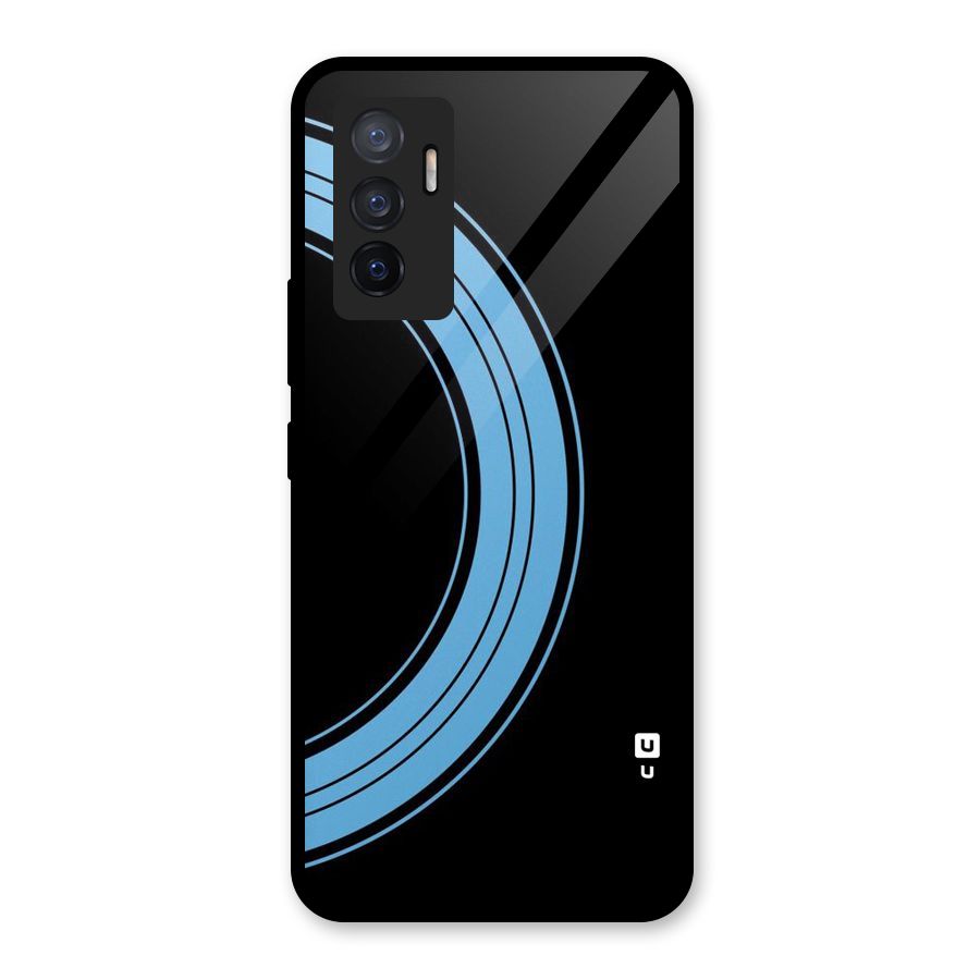 Half Circles Glass Back Case for Vivo V23e