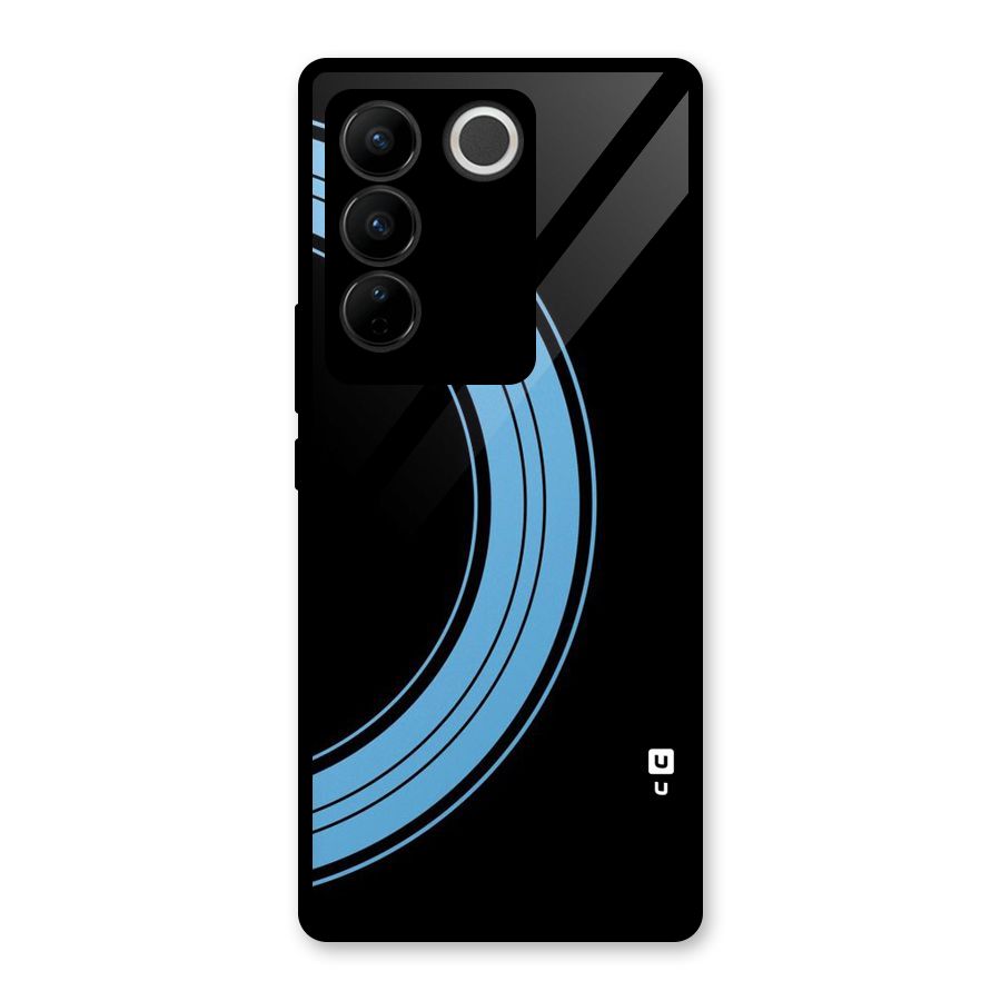 Half Circles Glass Back Case for Vivo V27