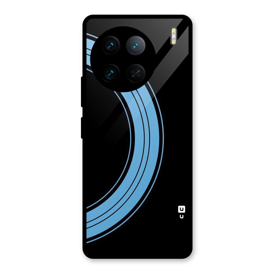 Half Circles Glass Back Case for Vivo X90 Pro