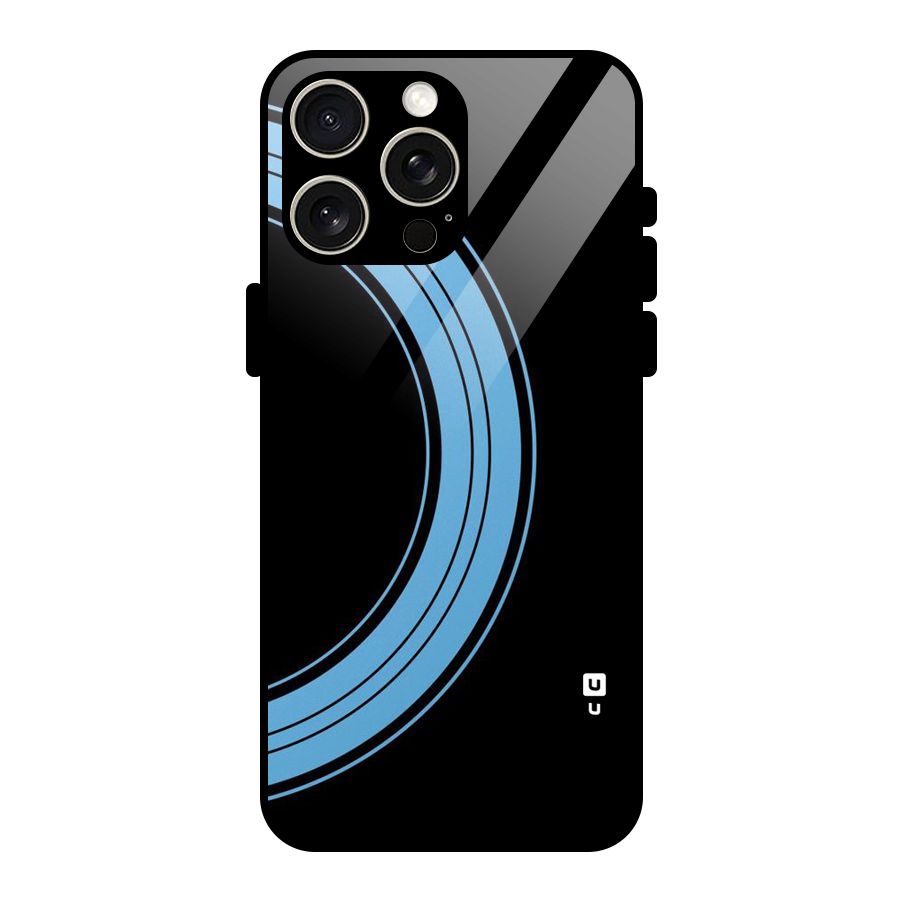 Half Circles Glass Back Case for iPhone 15 Pro Max