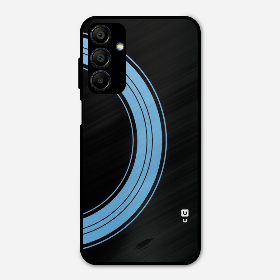 Half Circles Metal Back Case for Galaxy A15 5G