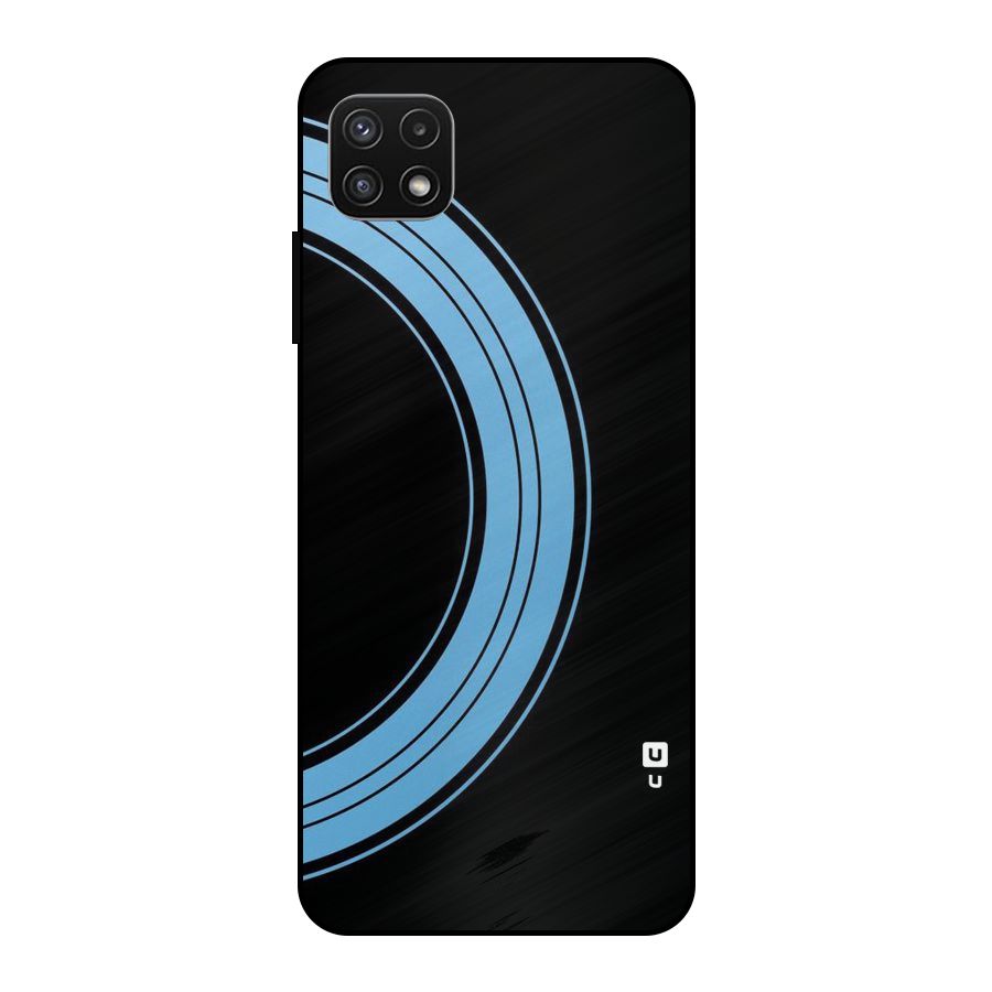 Half Circles Metal Back Case for Galaxy A22 5G