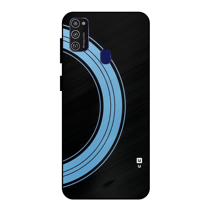 Half Circles Metal Back Case for Galaxy M21