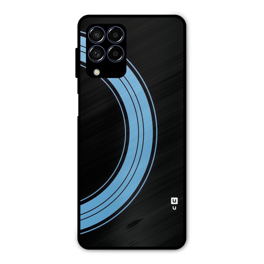 Half Circles Metal Back Case for Galaxy M53 5G