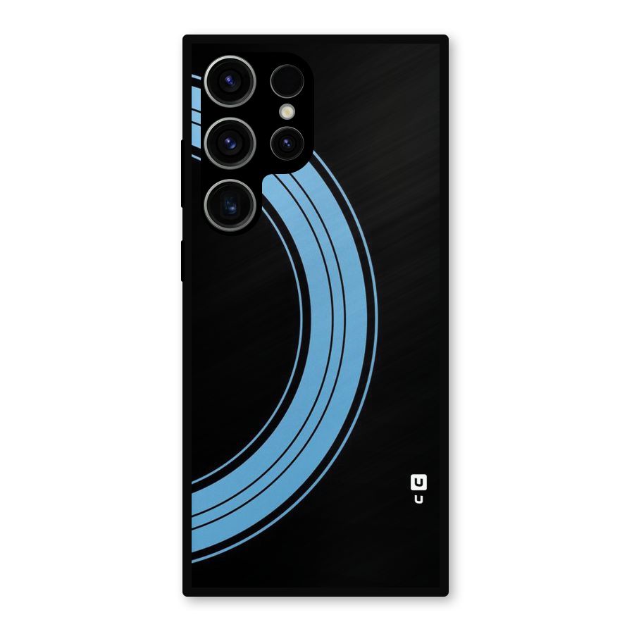 Half Circles Metal Back Case for Galaxy S23 Ultra