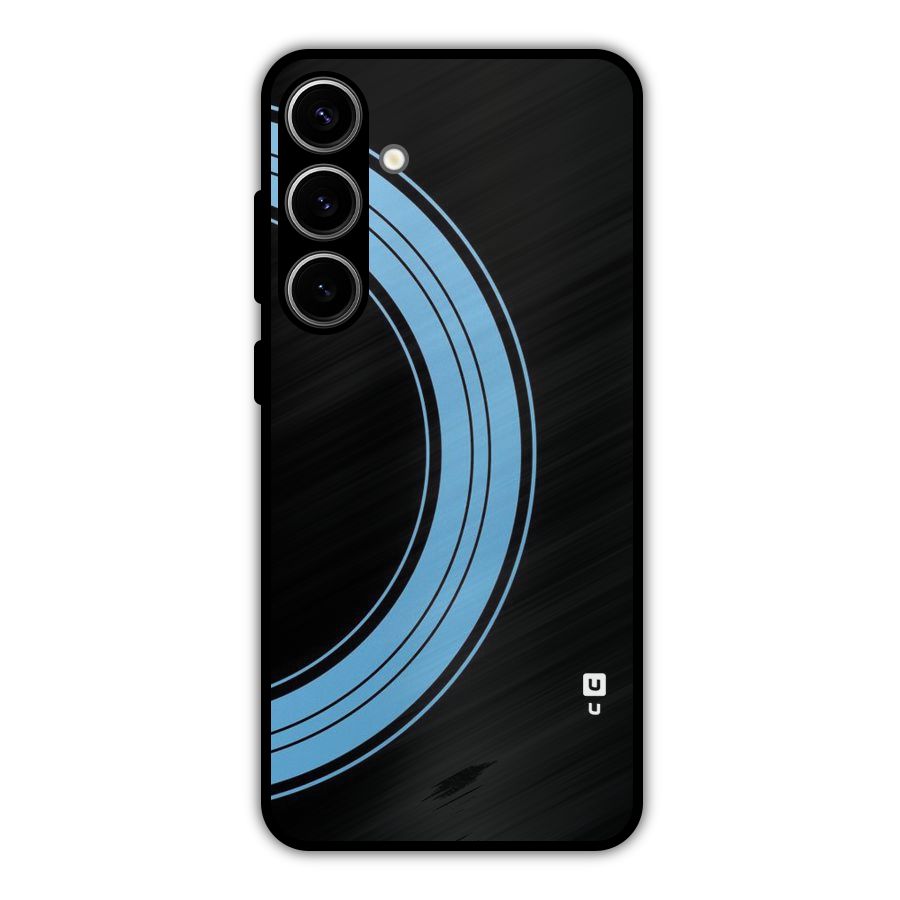 Half Circles Metal Back Case for Galaxy S24 Plus