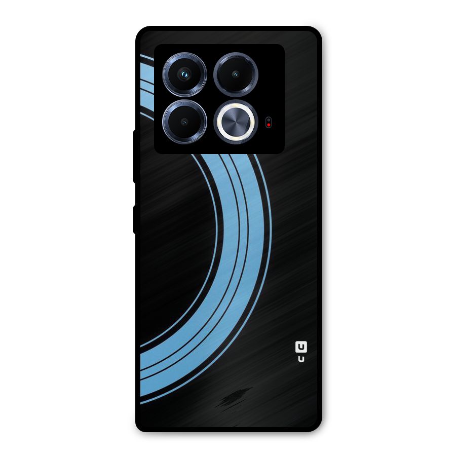 Half Circles Metal Back Case for Infinix Note 40 5G