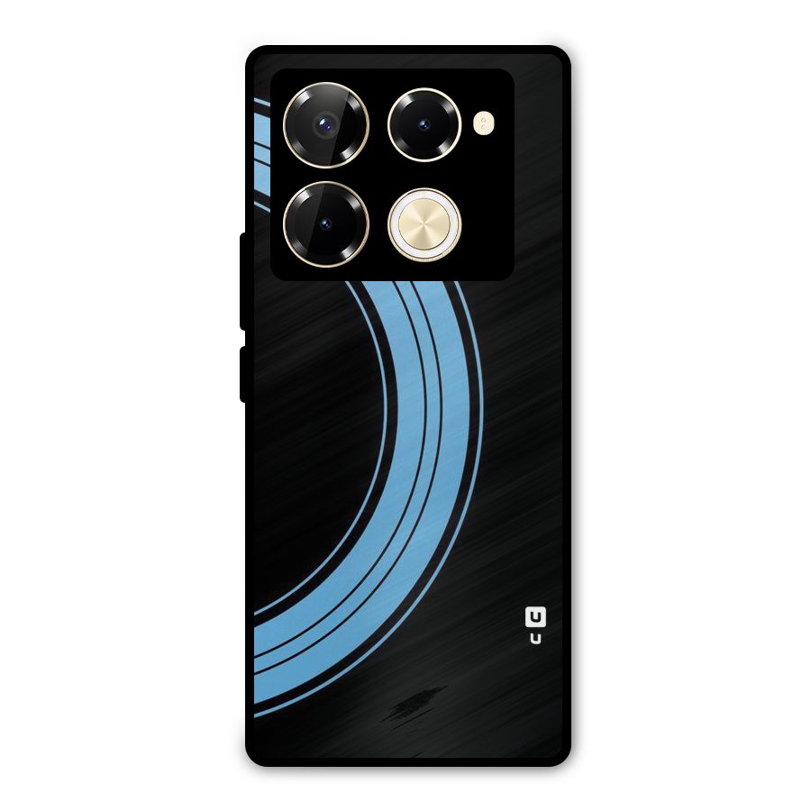 Half Circles Metal Back Case for Infinix Note 40 Pro