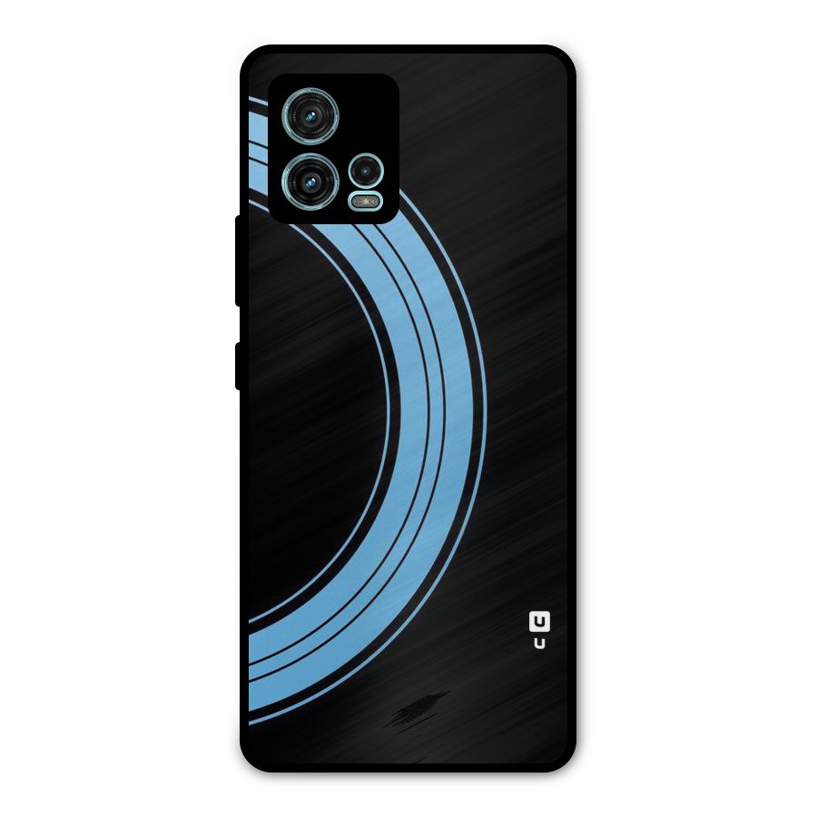 Half Circles Metal Back Case for Moto G72
