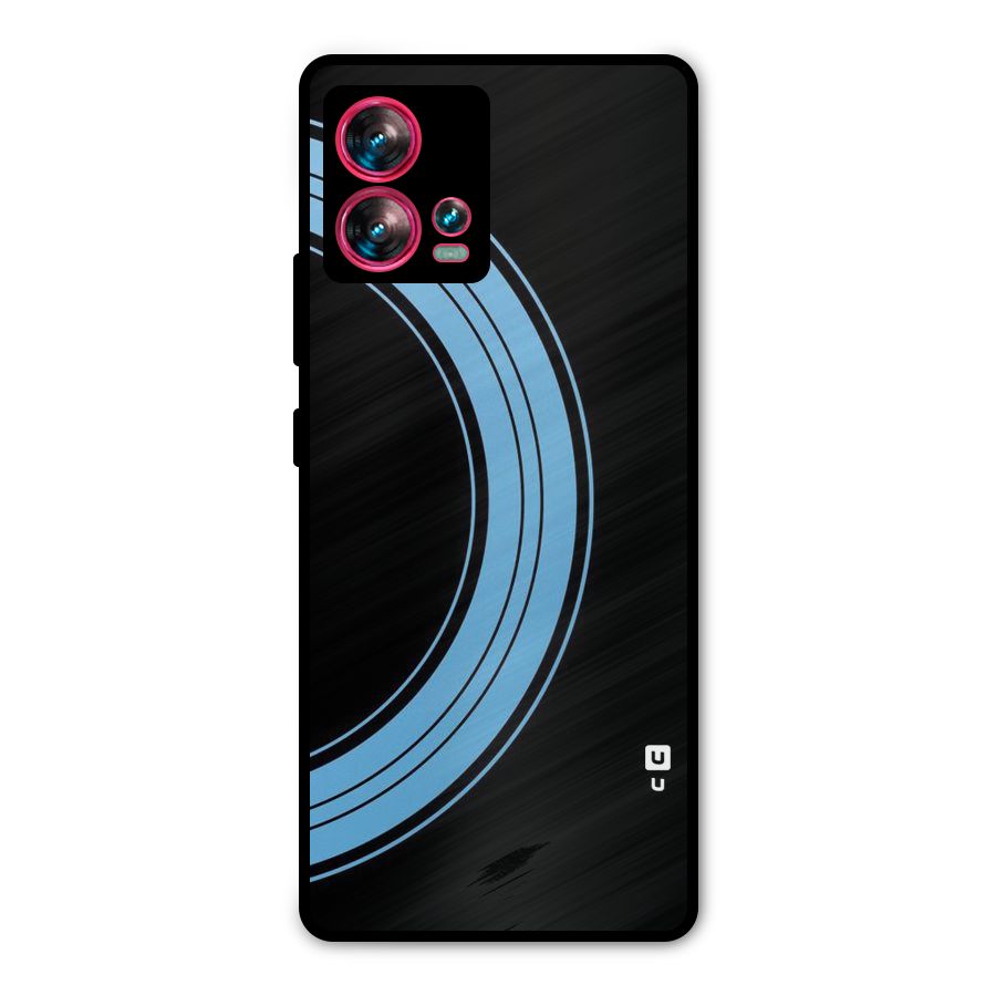 Half Circles Metal Back Case for Motorola Edge 30 Fusion