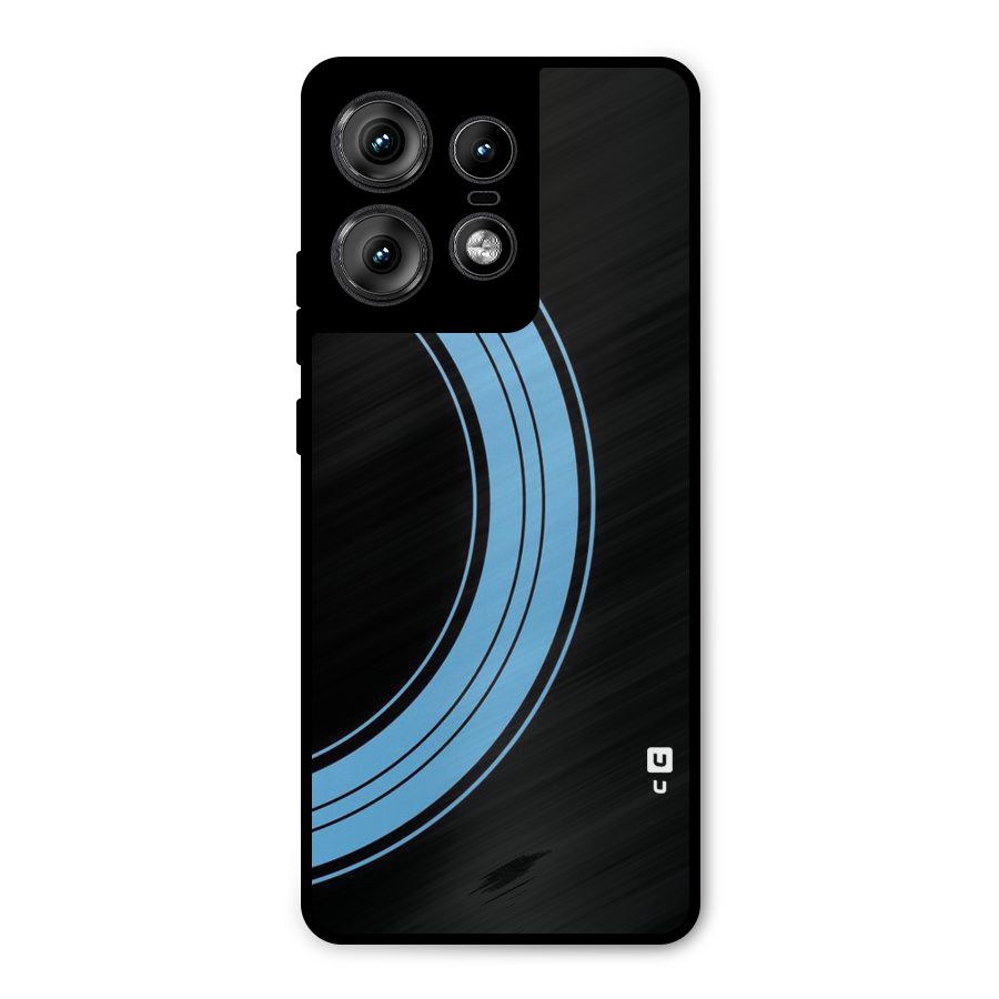 Half Circles Metal Back Case for Motorola Edge 50 Pro