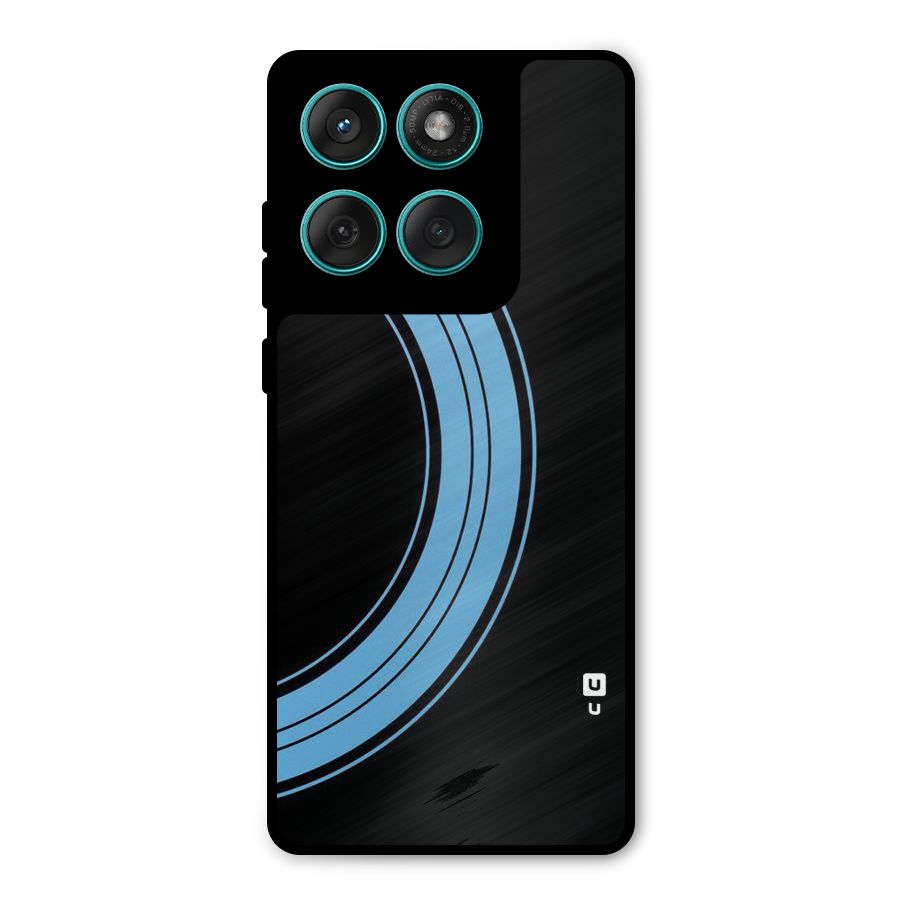 Half Circles Metal Back Case for Motorola Edge 60 Fusion