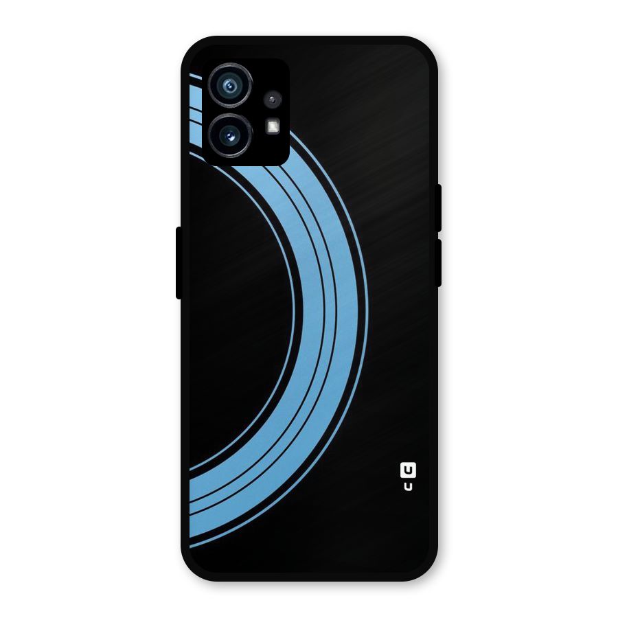 Half Circles Metal Back Case for Nothing Phone 1