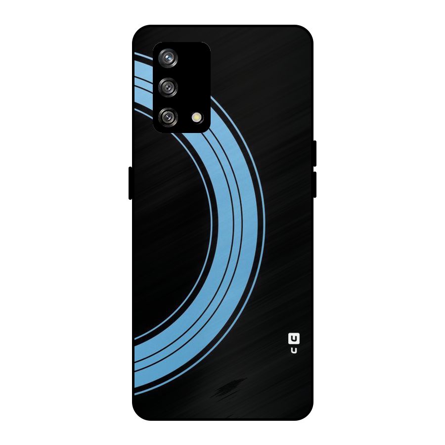 Half Circles Metal Back Case for Oppo F19