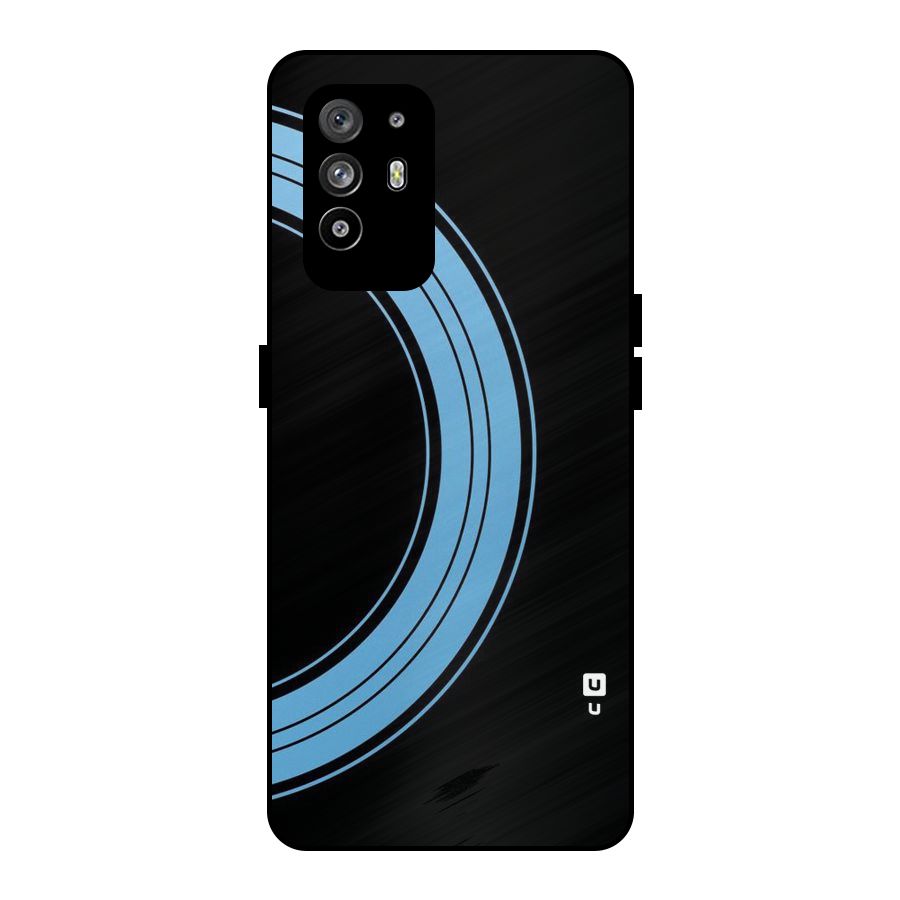 Half Circles Metal Back Case for Oppo F19 Pro Plus 5G