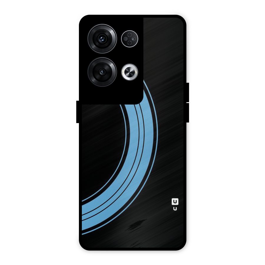 Half Circles Metal Back Case for Oppo Reno8 Pro 5G