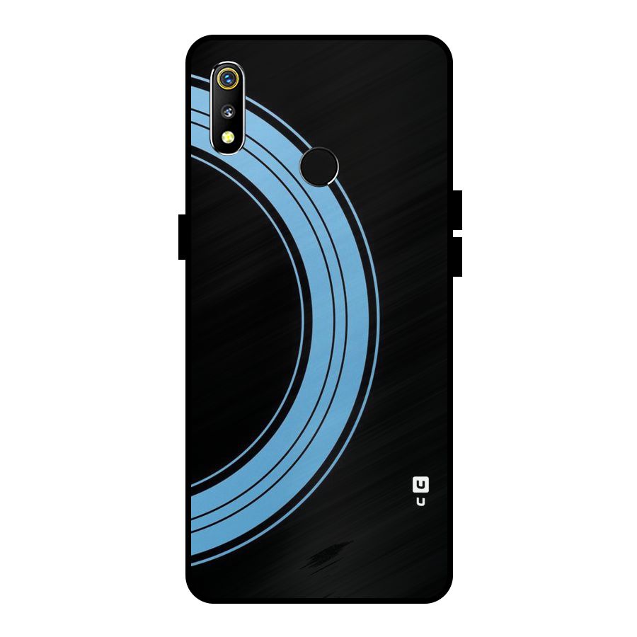 Half Circles Metal Back Case for Realme 3