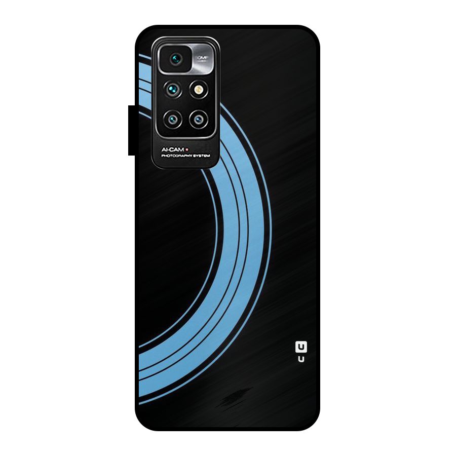 Half Circles Metal Back Case for Redmi 10 Prime