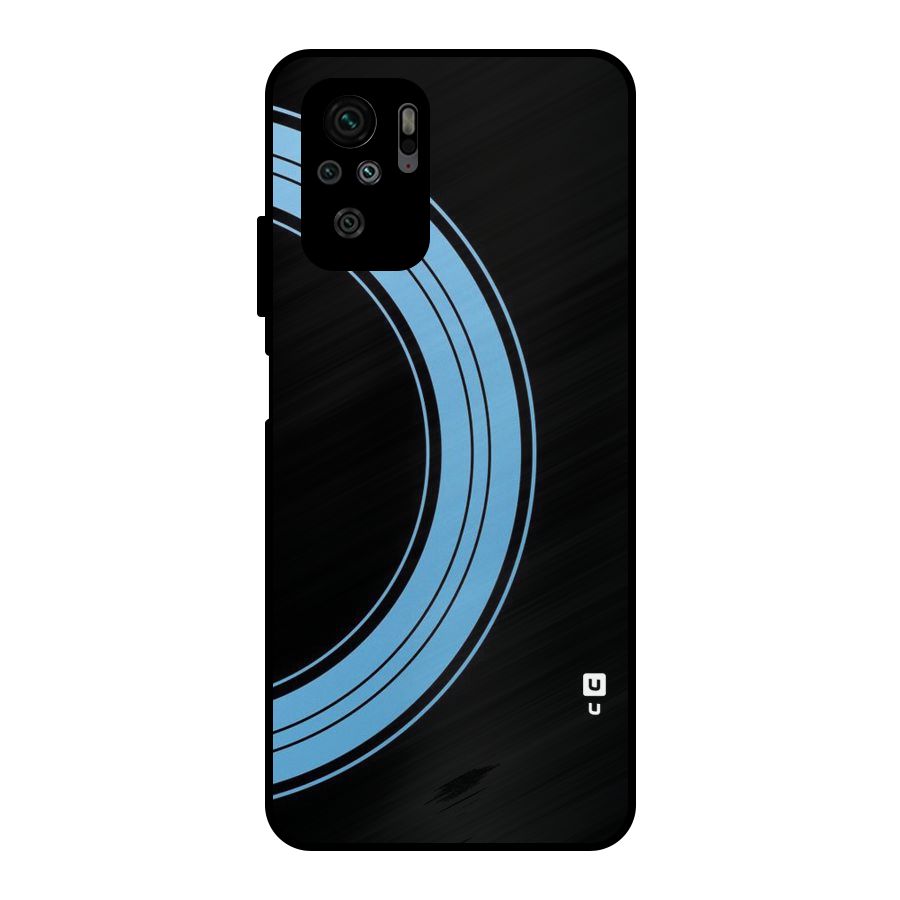Half Circles Metal Back Case for Redmi Note 10S