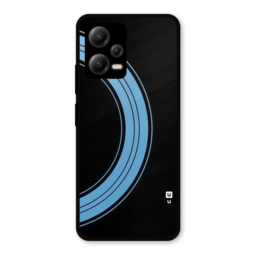 Half Circles Metal Back Case for Redmi Note 12 5G