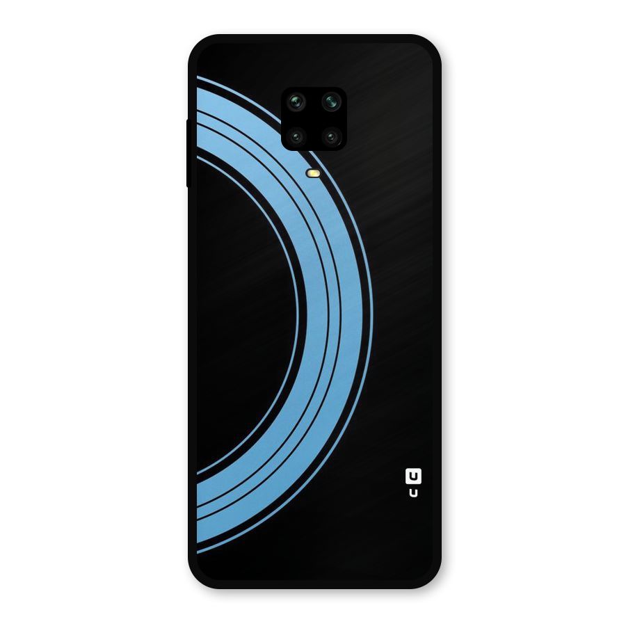 Half Circles Metal Back Case for Redmi Note 9 Pro