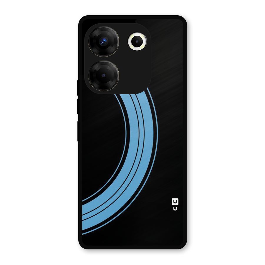 Half Circles Metal Back Case for Tecno Camon 20 Pro