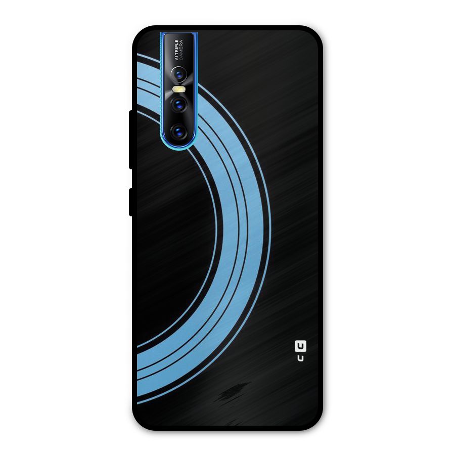 Half Circles Metal Back Case for Vivo V15 Pro