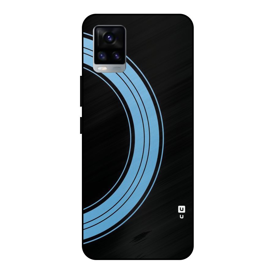 Half Circles Metal Back Case for Vivo V20 2021