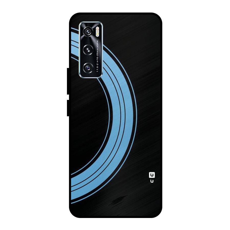 Half Circles Metal Back Case for Vivo V20 SE