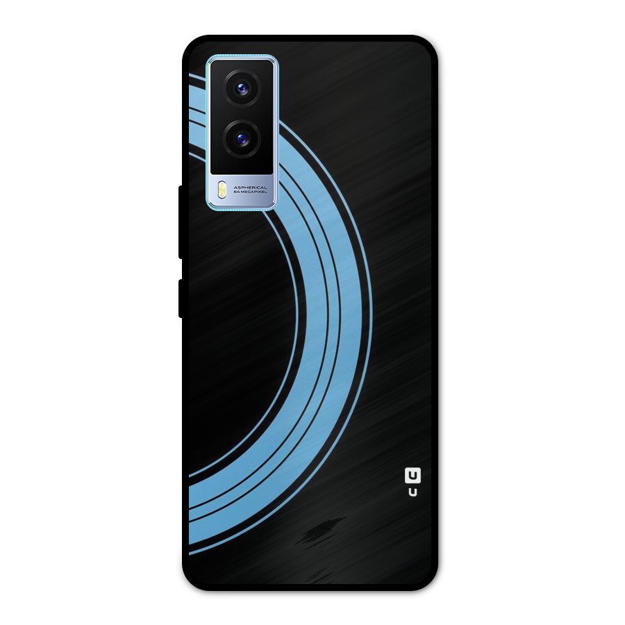 Half Circles Metal Back Case for Vivo V21e 5G