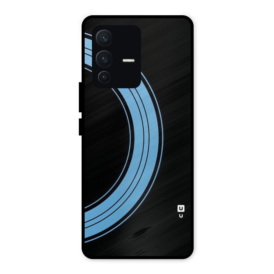 Half Circles Metal Back Case for Vivo V23 5G