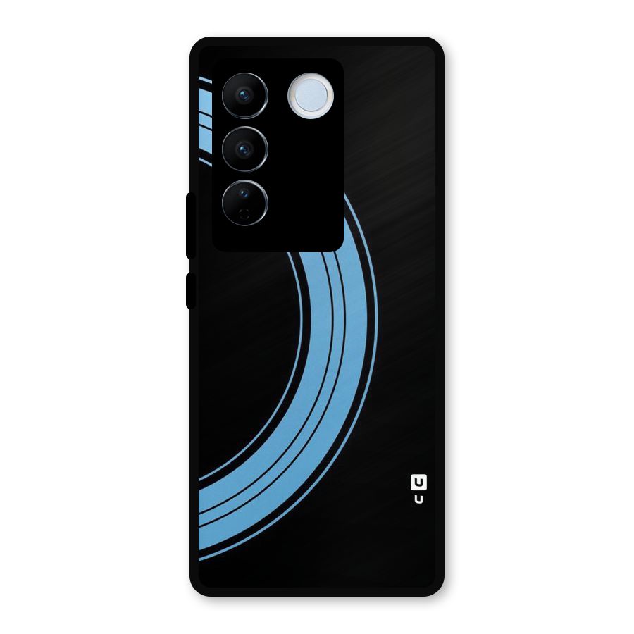 Half Circles Metal Back Case for Vivo V27
