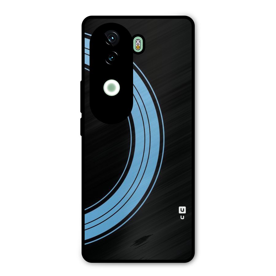 Half Circles Metal Back Case for Vivo V40e