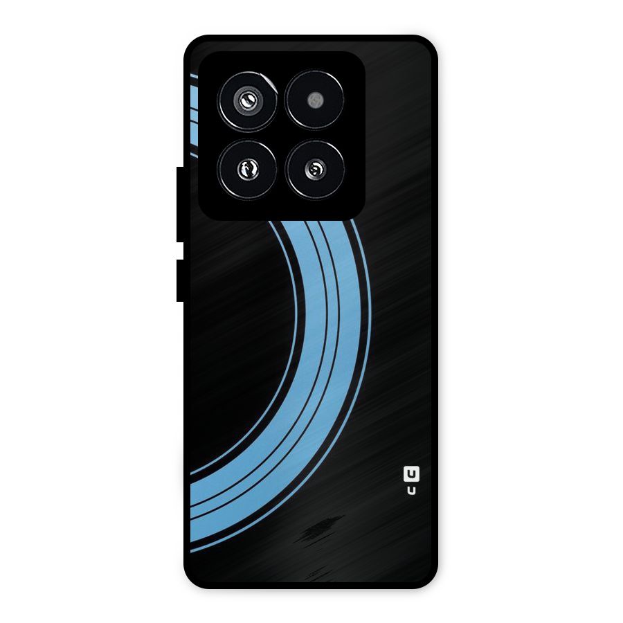 Half Circles Metal Back Case for Xiaomi 14 Pro